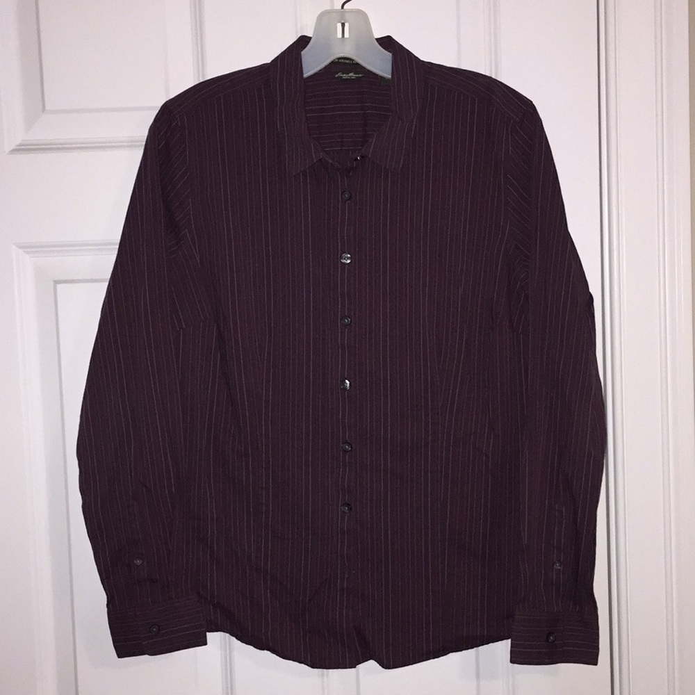 Eddie Bauer purple women’s dress shirt